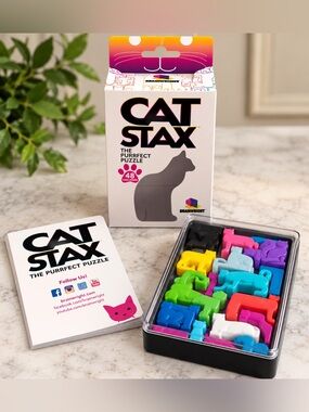 Cat Stax — The Purrfect Puzzle | Brainwright | 48 Challenge Cards | Complete Set